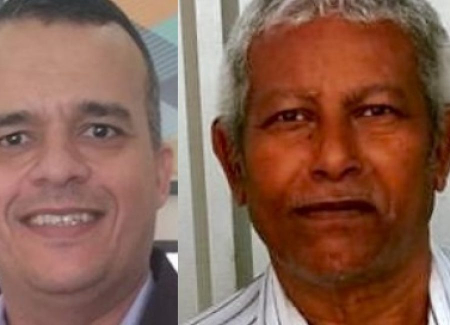 Hadriel Domingues e Valdir Fraga, presidentes do PRB e PV, respectivamente