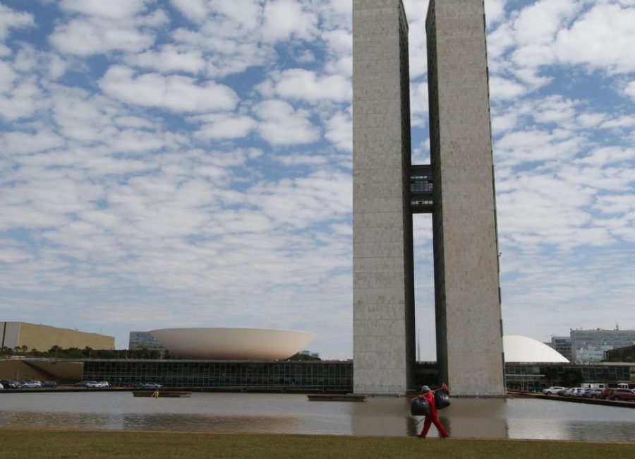 Palácio do Congresso Nacional na Praça dos Três poderes em Brasília