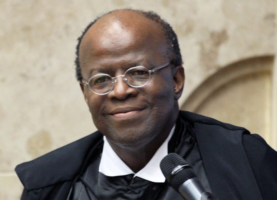 Ex-ministro Joaquim Barbosa fez elogios e gostaria de ter Hartung como vice em eventual candidatura à presidência da República.  Foto: STF