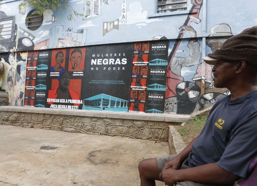 São Paulo SP 14/09/2023  Mural no bairro do Bexiga exaltando o poder das mulheres negras. Foto Paulo Pinto/Agência Brasil